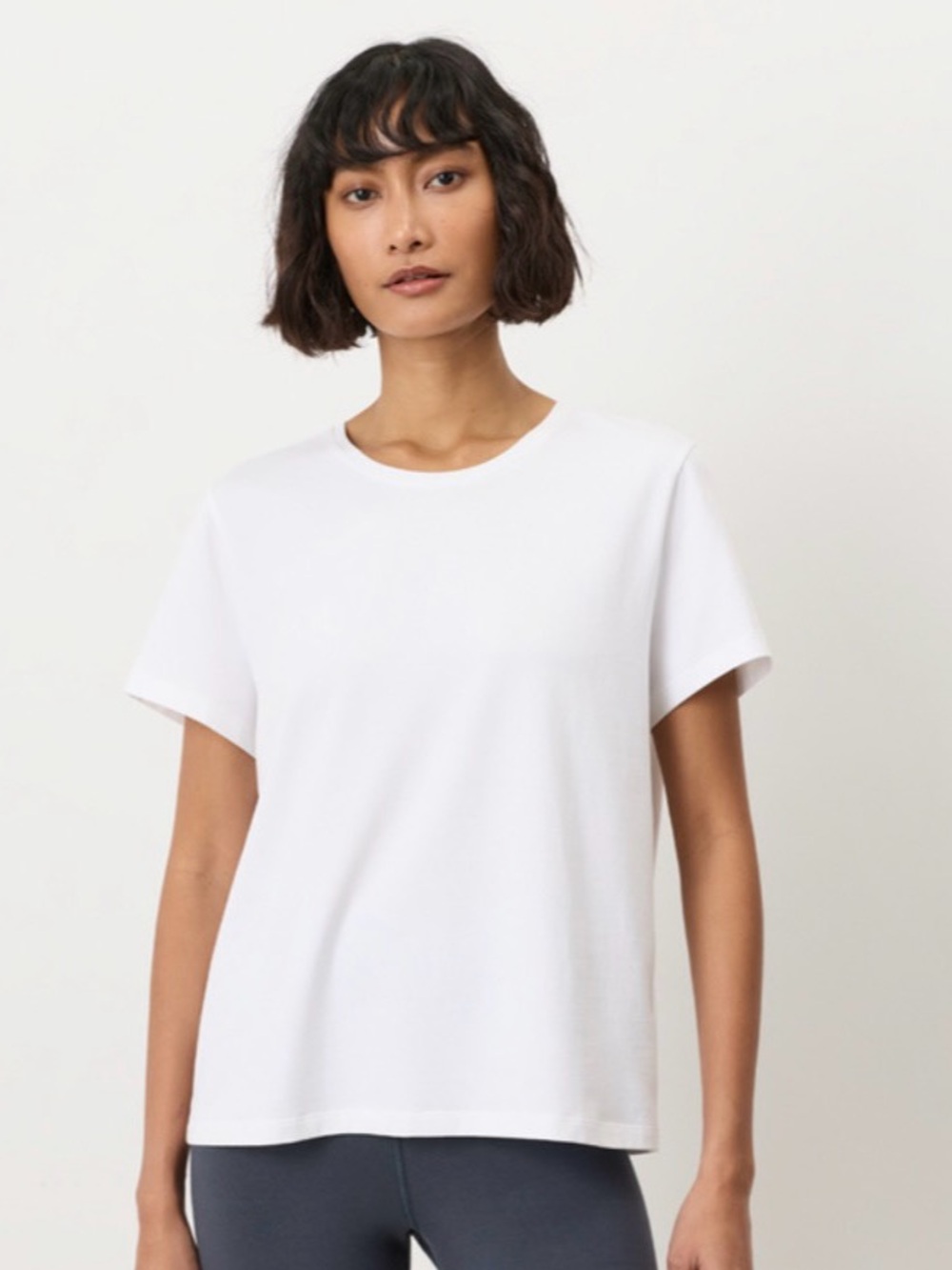 Classic White Crewneck Women's Tee - Brand